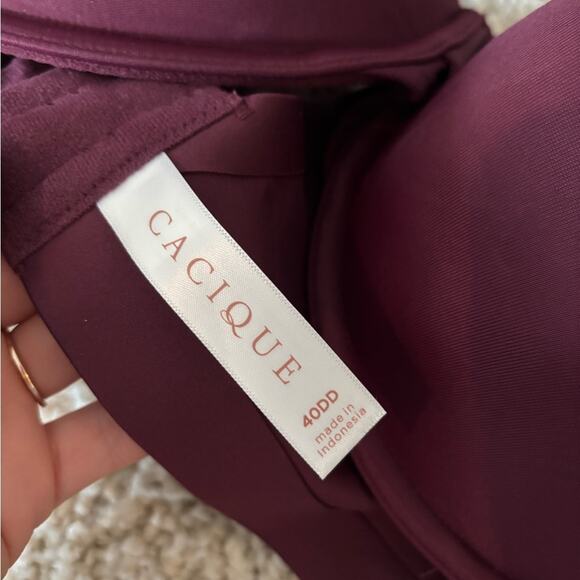 Cacique Purple Classic T-Shirt Style Bra 40DD - Picture 5 of 5